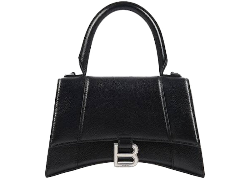 Balenciaga Hourglass Top Handle Bag Small Black