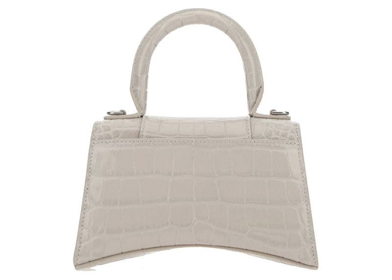 Balenciaga Hourglass Top Handle Bag XS Beige