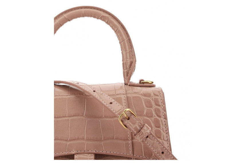 Balenciaga Hourglass Top Handle Bag XS Pink