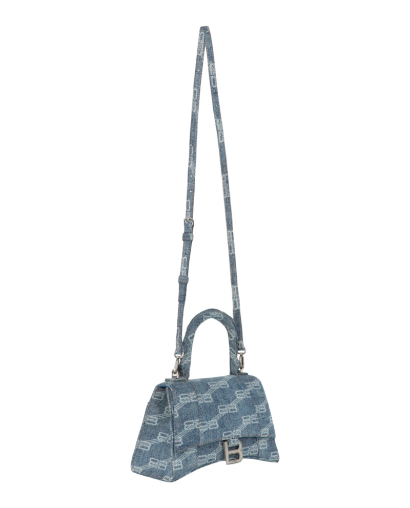 Balenciaga Hourglass Top Handle S Blue
