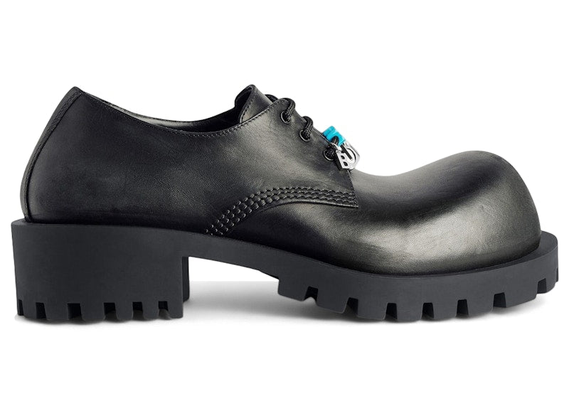Balenciaga Hummer Derbie Shoe Black With Charms