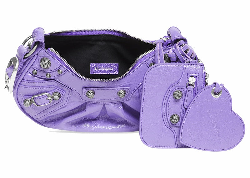 Balenciaga Le Cagole Shoulder Bag XS Purple