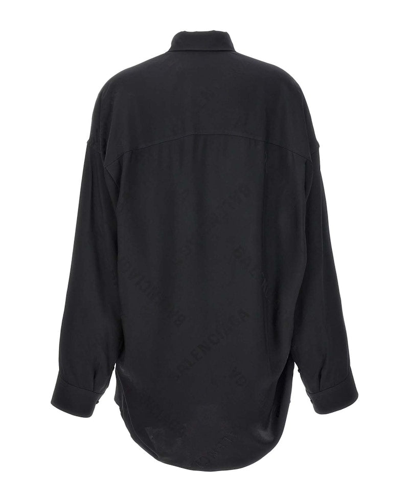 Balenciaga LS Cocoon Shirt Black
