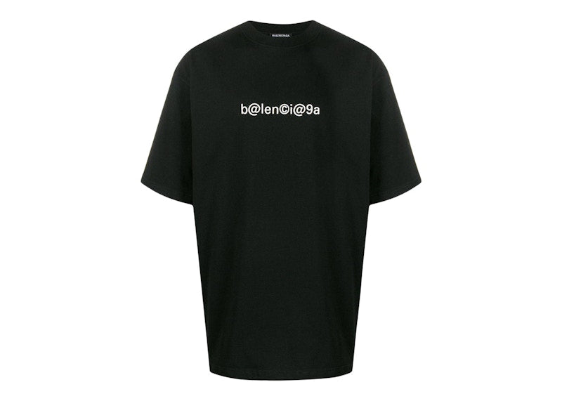 Balenciaga Large Fit Symbolic T-Shirt Black/White