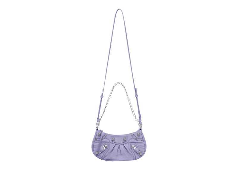 Balenciaga Le Cagole Mini Bag with Chain Lilac