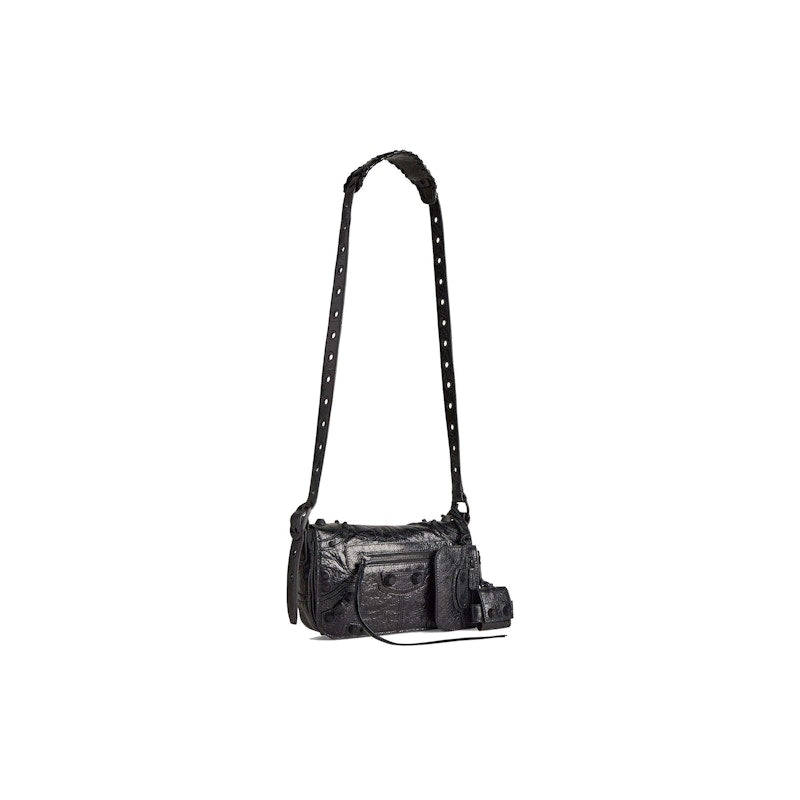 Balenciaga Le Cagole Mens XS Flap Bag Black