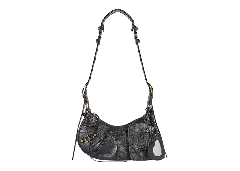 Balenciaga Le Cagole Shoulder Bag XS Black Arena