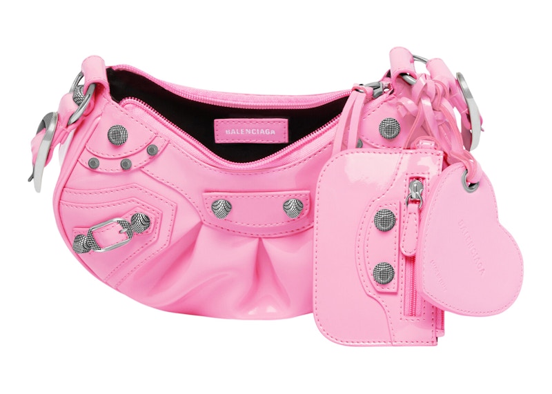 Balenciaga Le Cagole Shoulder Bag XS Pink Patent