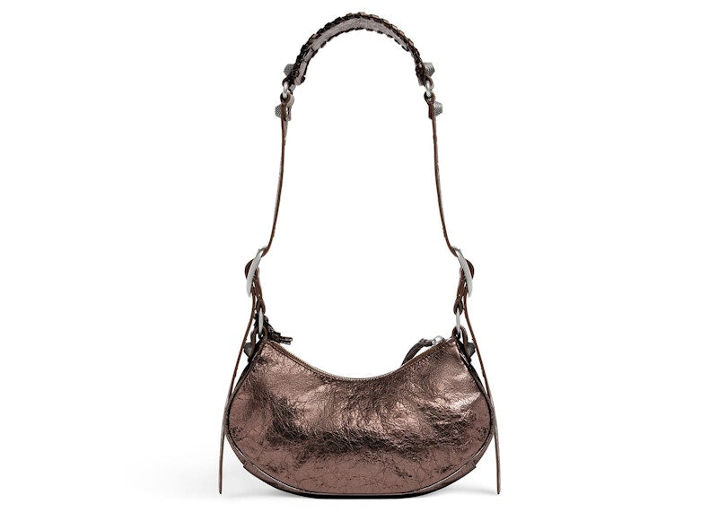 Balenciaga Le Cagole XS Shoulder Bag Metallized Bonze