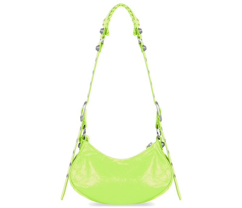Balenciaga Le Cagole XS Shoulder Bag Neon Yellow