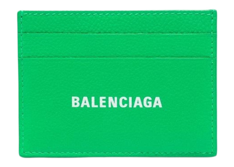 Balenciaga Logo (5 Slot) Card Case Green