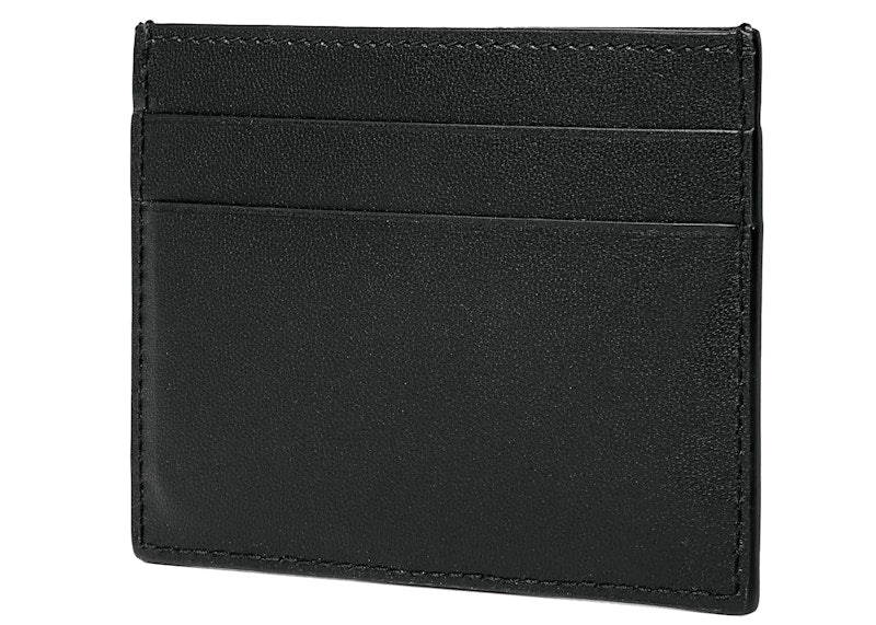 Balenciaga Logo Print (4 Card Slot) Card Holder Black