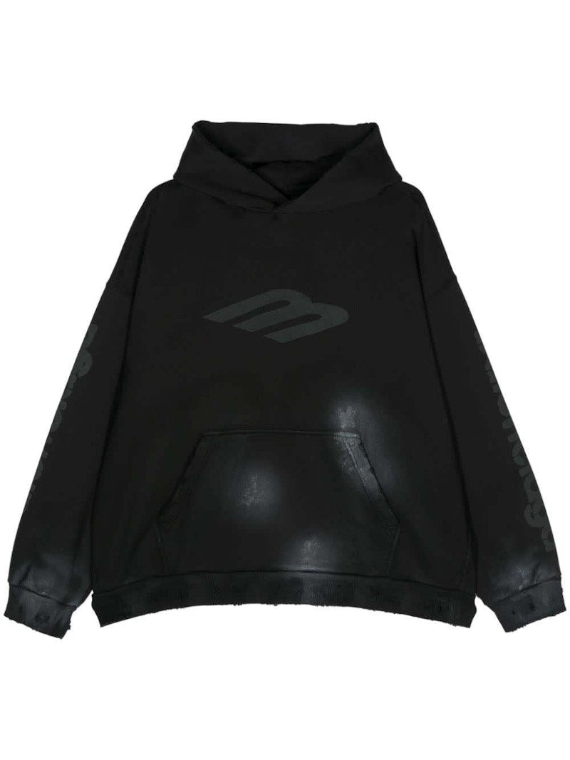 Balenciaga Medium Fit Hoodie Faded Black