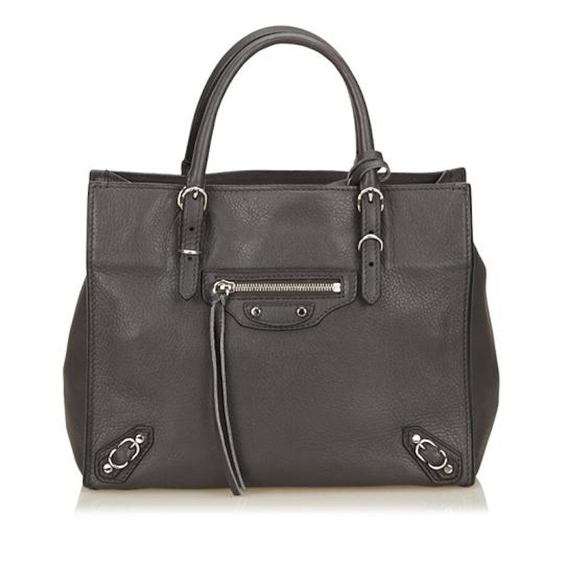 Balenciaga Motocross Papier A4 Tote Mini Grey