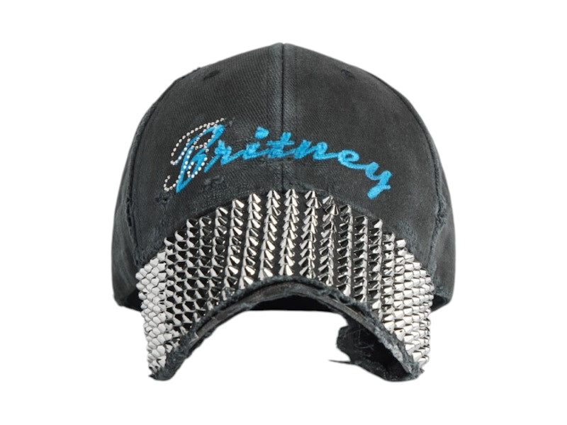 Balenciaga Music Britney Spears Series Studded Cap Faded Black/Blue
