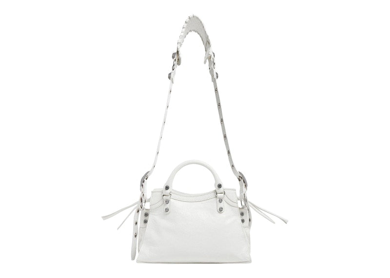 Balenciaga Neo Cagole Handbag XS White