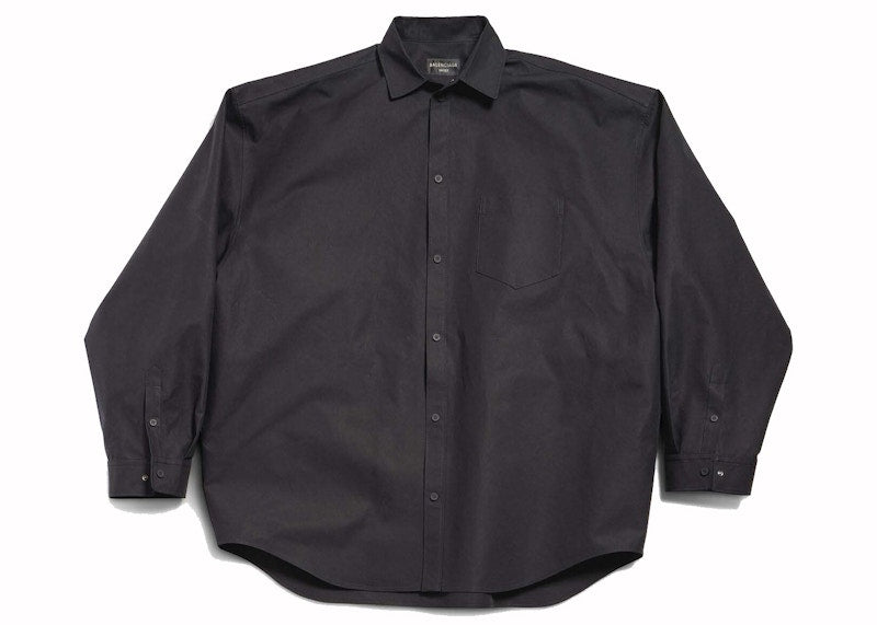 Balenciaga Outerwear Large Fit Shirt Black
