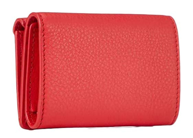 Balenciaga Paper ZA Mini Wallet Red