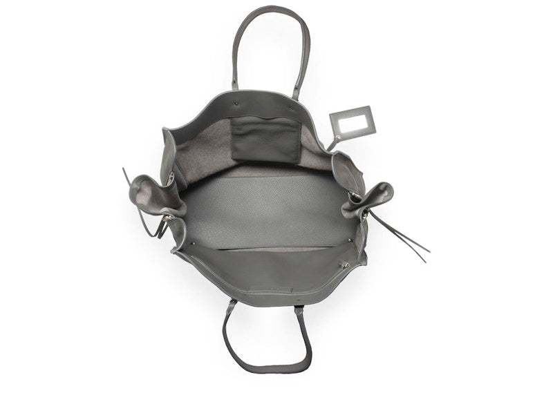 Balenciaga Papier A4 Zip Around Metal Grey