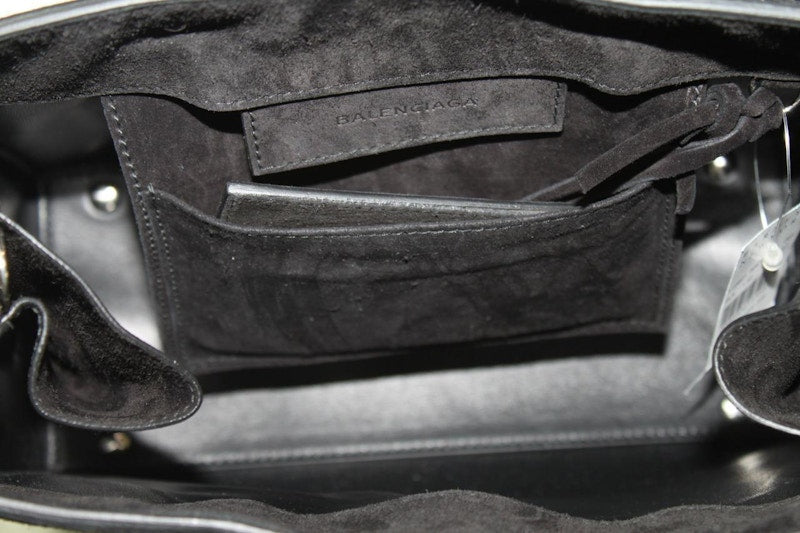 Balenciaga Papier A6 Plate Tote Baby Black
