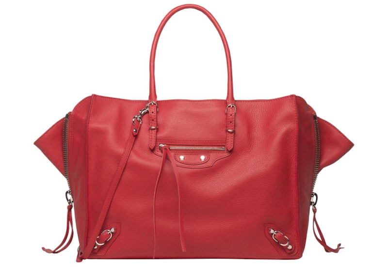 Balenciaga Papier B4 Zip Around Rouge Tango