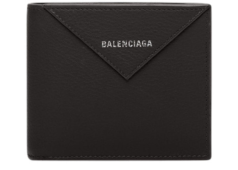 Balenciaga Papier Square Coin Wallet Black