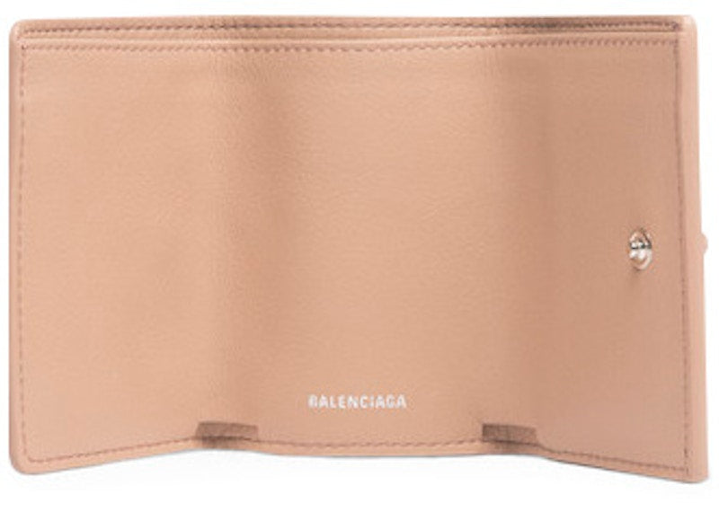 Balenciaga Papier Wallet Mini Rose Des Sables