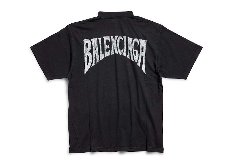 Balenciaga Paris Tropical T-shirt Medium Fit Black