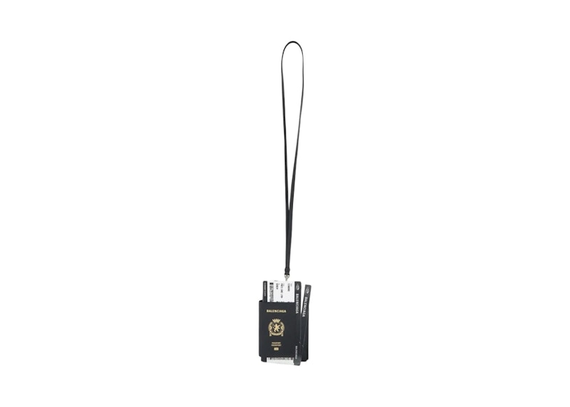 Balenciaga Passport Phone Holder Black