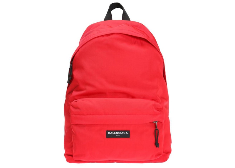Balenciaga Patched Explorer Rucksack Backpack Red