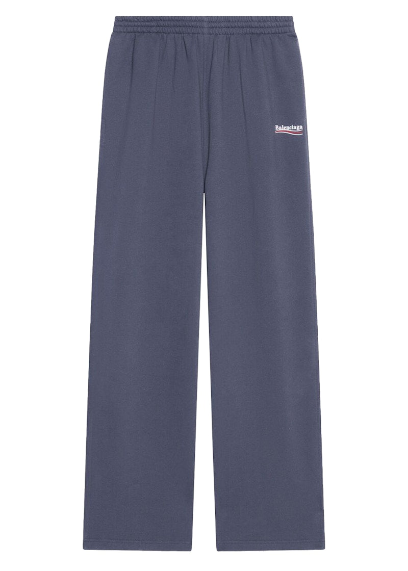 Balenciaga Political Campaign Large Fit Jogging Pants Dark Grey/White