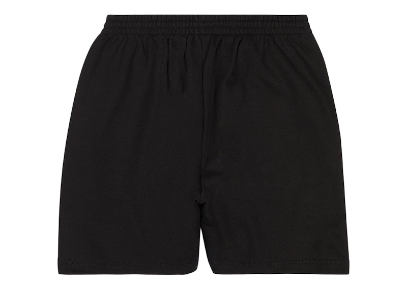 Balenciaga Political Campaign Large Fit Sweat Shorts Black/White