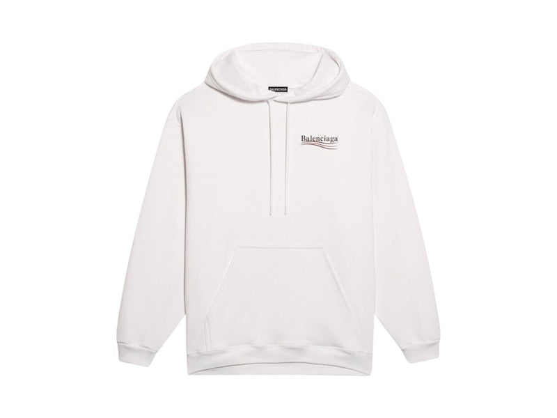 Balenciaga Political Campaign Logo Hoodie White