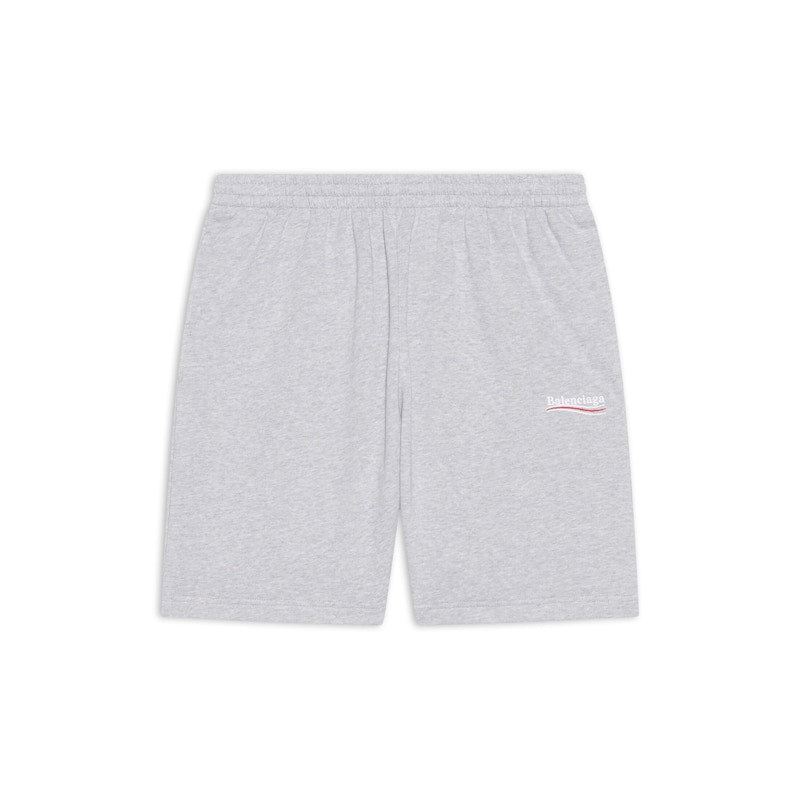 Balenciaga Political Campaign Sweat Shorts Grey/White/Red