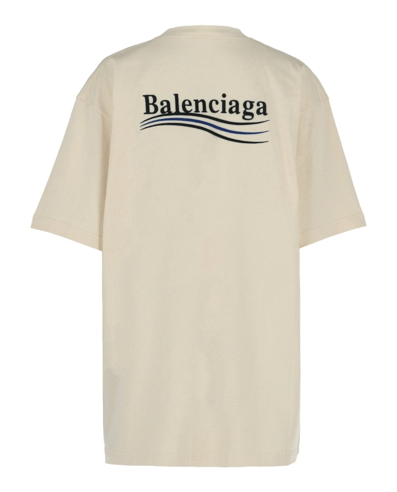 Balenciaga Political Campaign T-shirt Cream Black