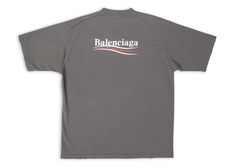 Balenciaga Political Campaign T-shirt Grey