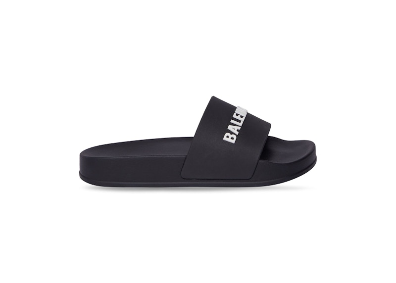 Balenciaga Pool Slide Black White (Kids)