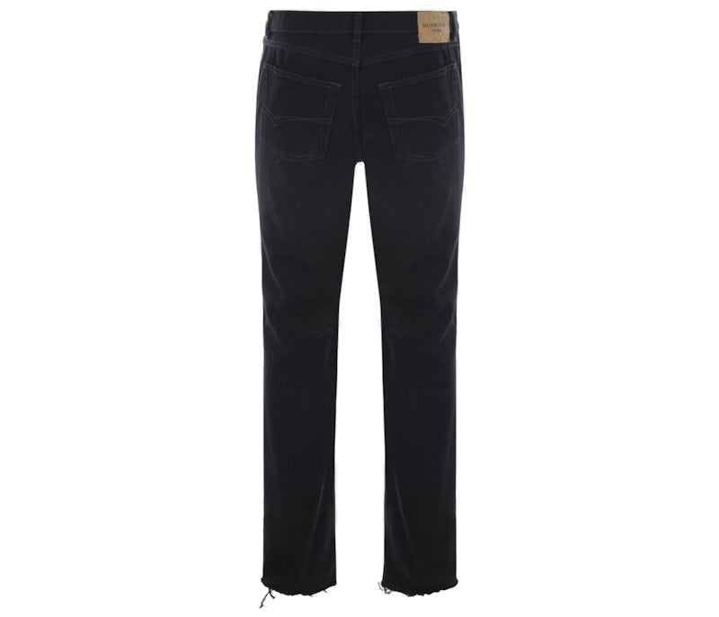 Balenciaga Regular Fit Denim Jeans Black