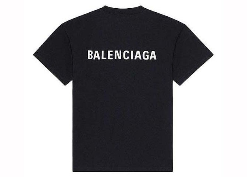 Balenciaga Relaxed Fit Short Sleeves T-shirt Black