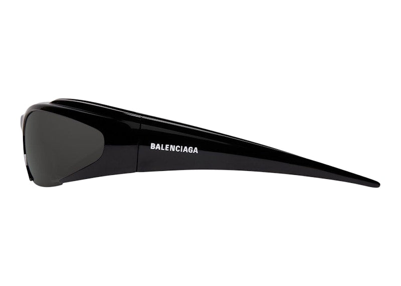 Balenciaga Reverse Xpander Rectangle Sunglasses Black