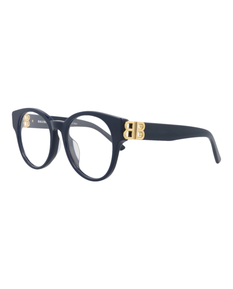 Balenciaga Round-Frame Acetate Optical Frames Blue Blue Transparent (BB0173O-30011315-004)