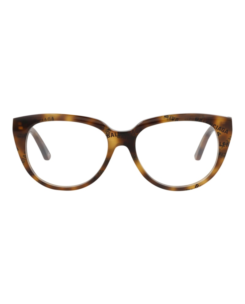 Balenciaga Round-Frame Acetate Optical Frames Havana Havana Transparent (BB0131O-30010040-008)