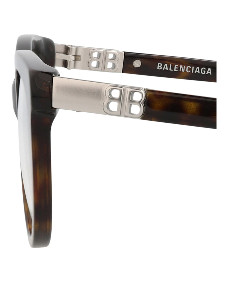 Balenciaga Round-Frame Acetate Optical Frames Havana Havana Transparent (BB0185O-30011863-002)