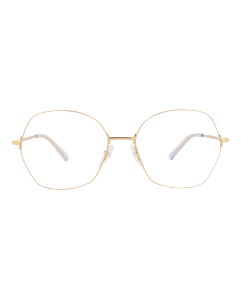 Balenciaga Round-Frame Metal Optical Frames Gold Gold Transparent (BB0014O-30006641-003)