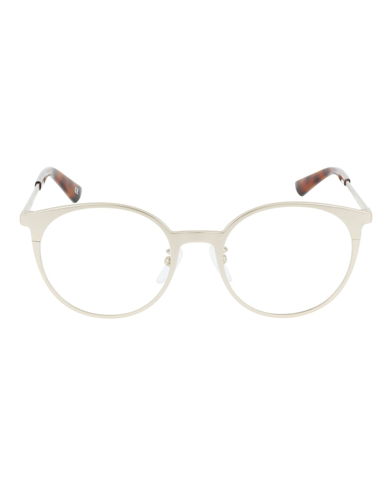 Balenciaga Round-Frame Metal Optical Frames Gold Gold Transparent (BB0084O-30008407-002)