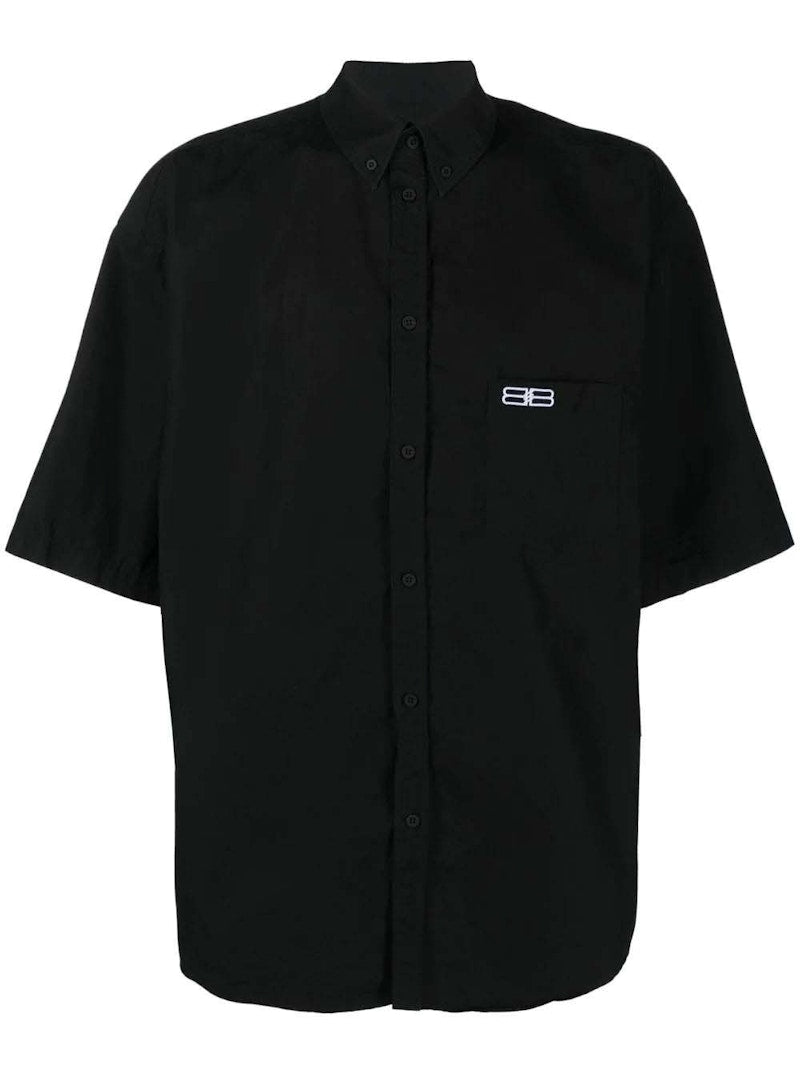 Balenciaga S/S Large Fit Shirt Black