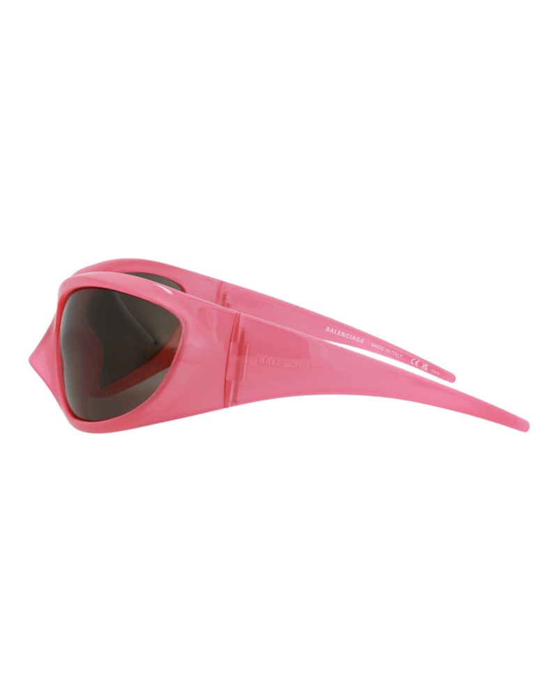 Balenciaga Shield-Frame Bio Injection Sunglasses Pink/Pink/Grey (BB0252S-30013804-002)