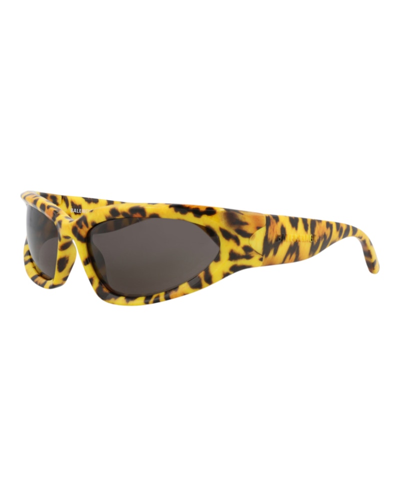 Balenciaga Shield-Frame Bio Injection Sunglasses Yellow Yellow Grey (BB0157S-30011238-005)