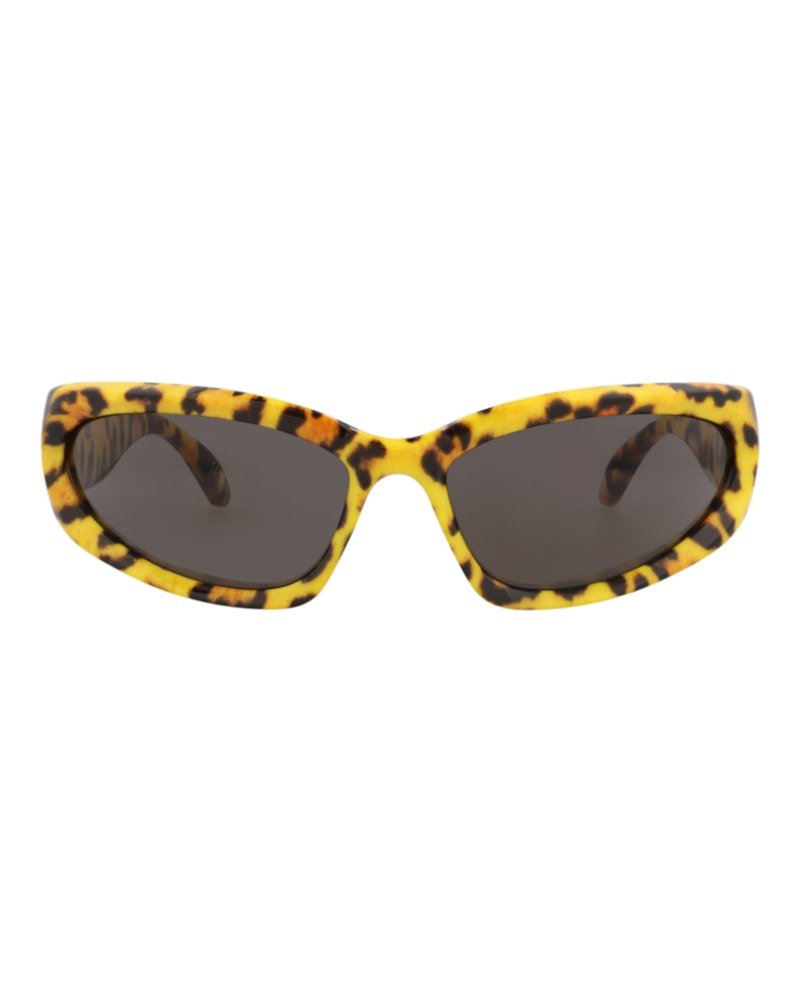Balenciaga Shield-Frame Bio Injection Sunglasses Yellow Yellow Grey (BB0157S-30011238-005)