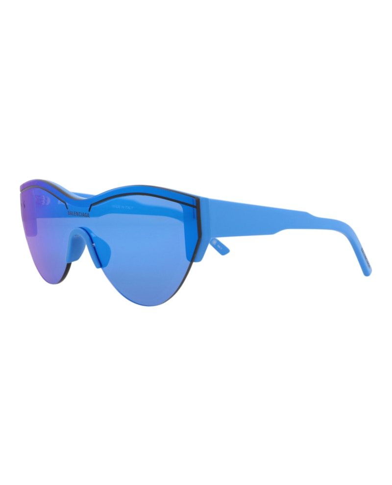 Balenciaga Shield-Frame Recycled Acetate Sunglasses Light Blue Light Blue Blue (BB0004S-30006541-013)